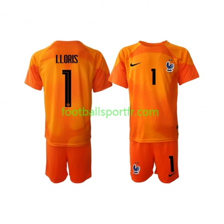 Tenue France Hugo Lloris 1 Gardien Enfant Exterieur World Cup 2022 Maillot de Foot